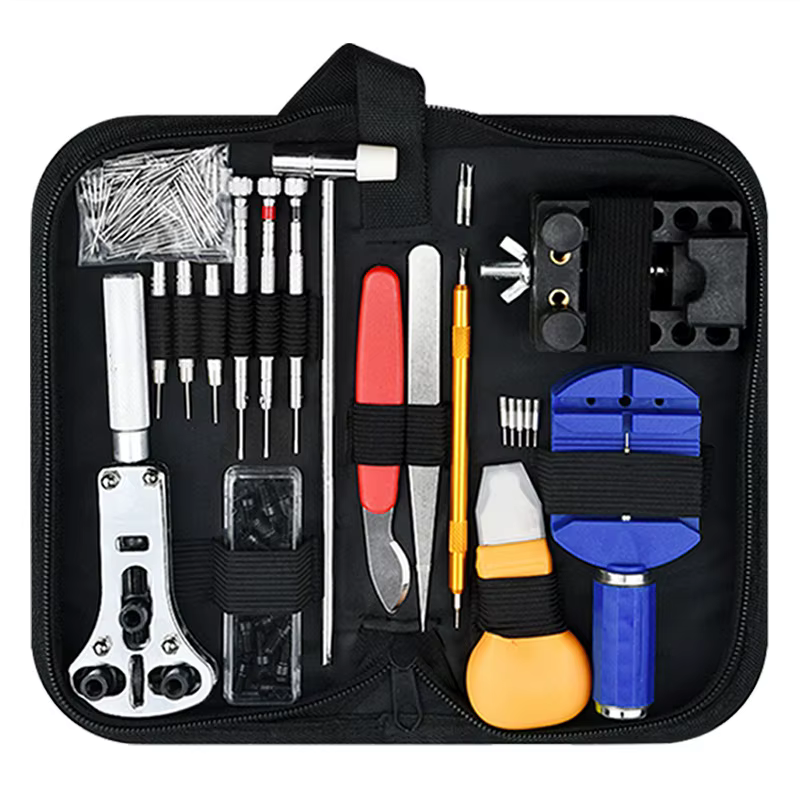 Kit d'outils de réparation d'ouvreur de montre, étui de montre, lien d'ouvreur, sac de rangement de 