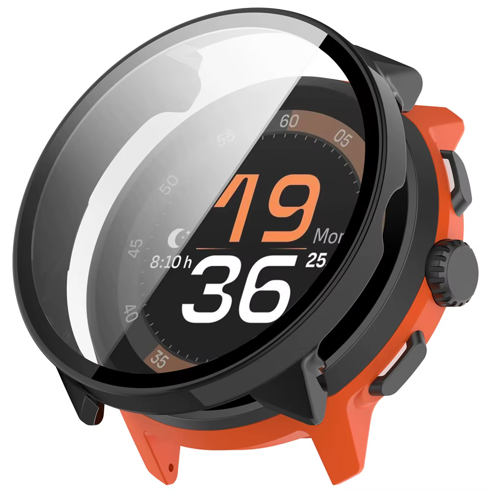 BEHUA couverture avec étui de protection d'écran en verre pour Suunto Run Smartwatch coque de protec