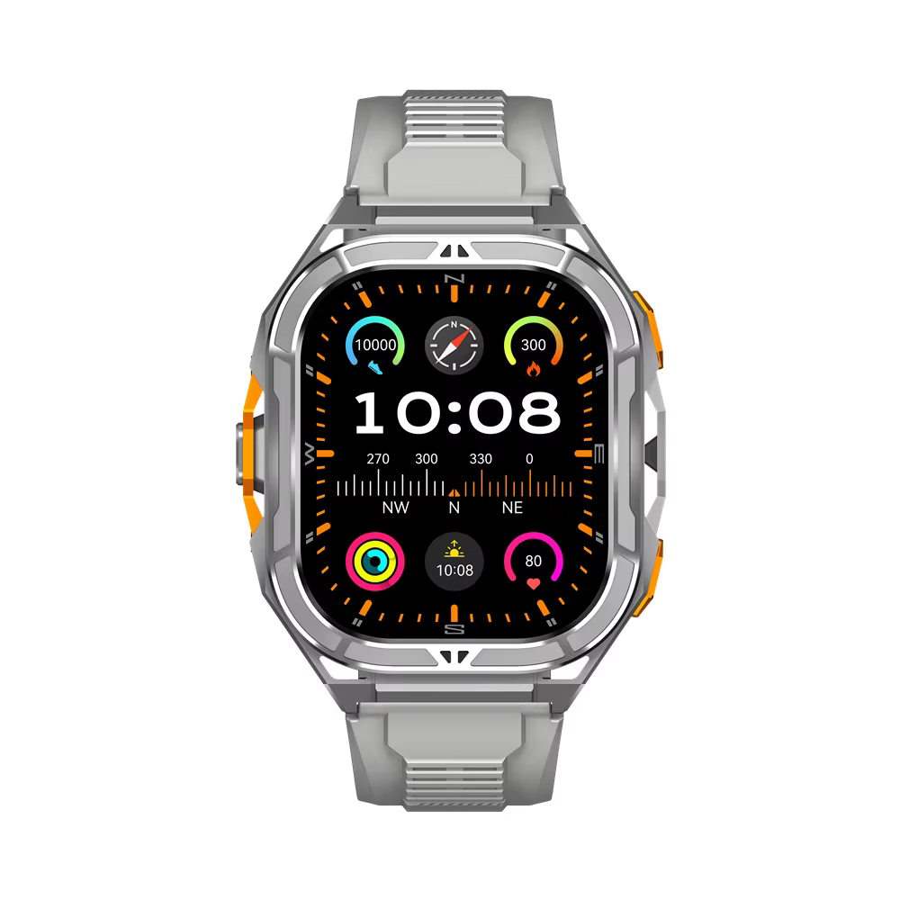 Montre connectée GPS pour hommes, robuste, pour l'extérieur, bande Duan, suivi précis des sports, su
