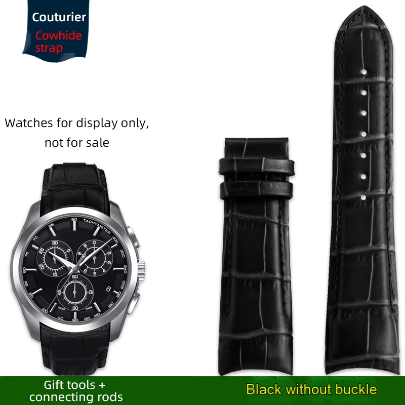 Ceinture de montre en cuir pour homme, périphérie de bracelet, Tissot T035, Couturier T035627A, T035
