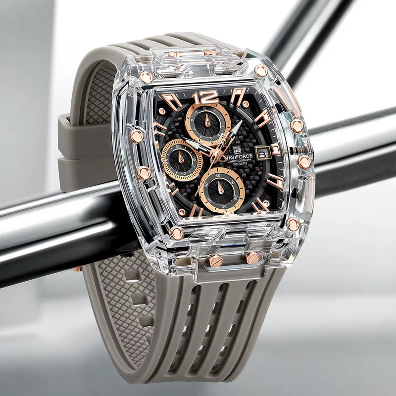 Nouveau NAVIFORCE hommes montres multifonctions à Quartz mode sport chronographe 5ATM étanche bracel