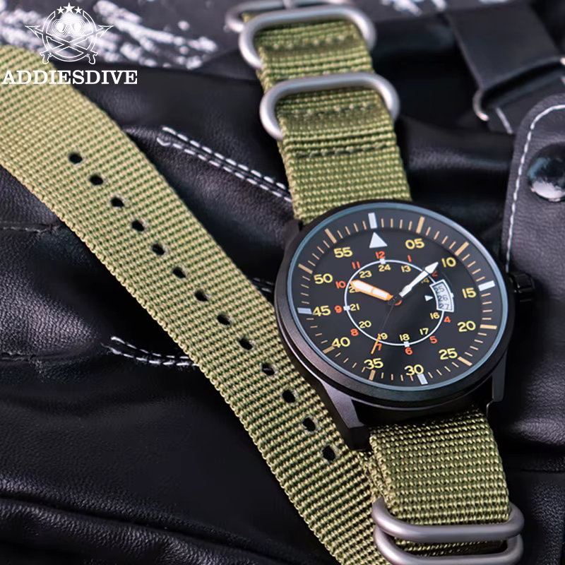 ADDIESDIVE hommes montres de luxe lumineux montres Reloj Hombre 50M étanche Date hommes montre à Qua