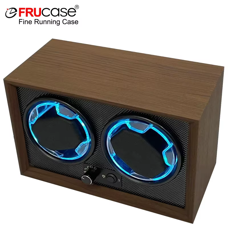 FRUCASE remontoir de montre en bois pour montres automatiques 2 boîtes Rolex affichage de bijoux col