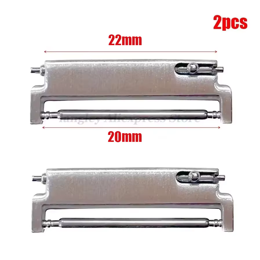 1 paire d'adaptateur de bracelet de montre 18mm à 20mm 22mm,20mm à 18/20/22mm,22mm à 22mm, connecteu