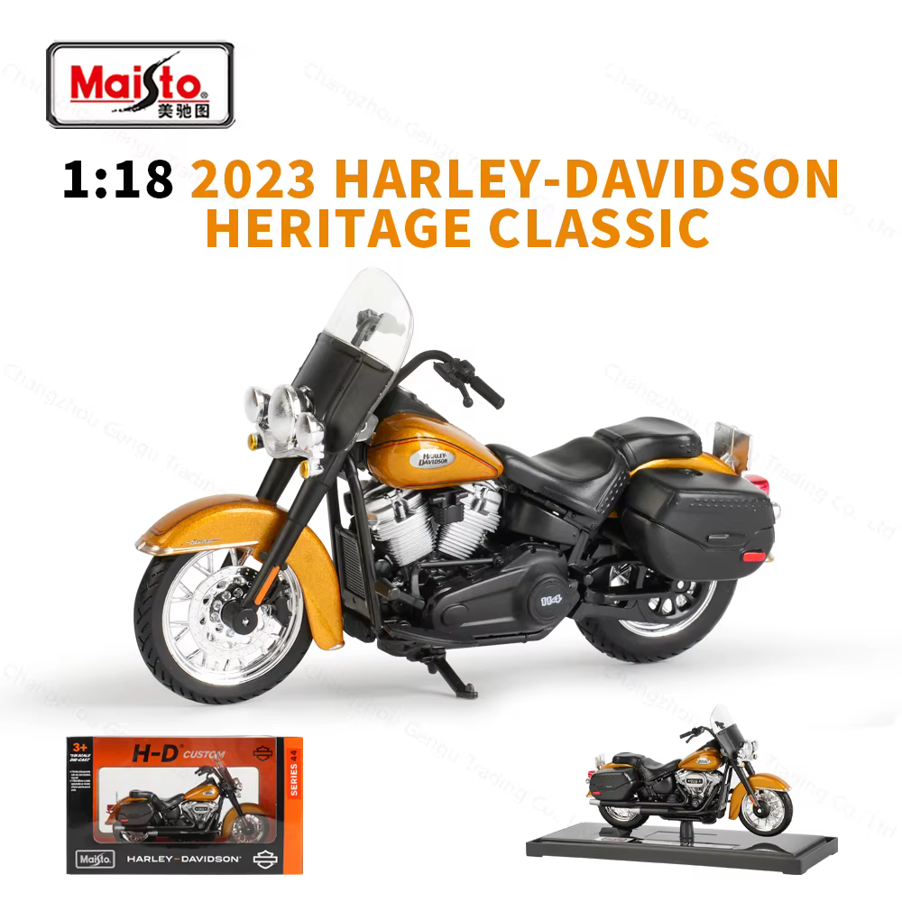 Maisto 1:18 harley-davidson 2023 HARLEY-DAVIDSON héritage classique moulé sous pression véhicules lo