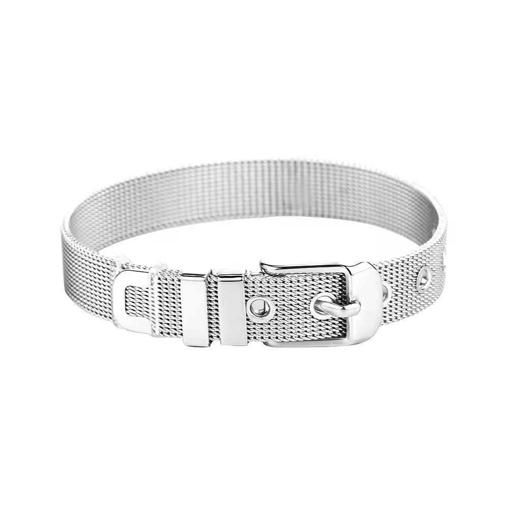Bracelet de poignet unisexe en acier titane style hip-hop coréen, accessoire de mode, bracelet de mo
