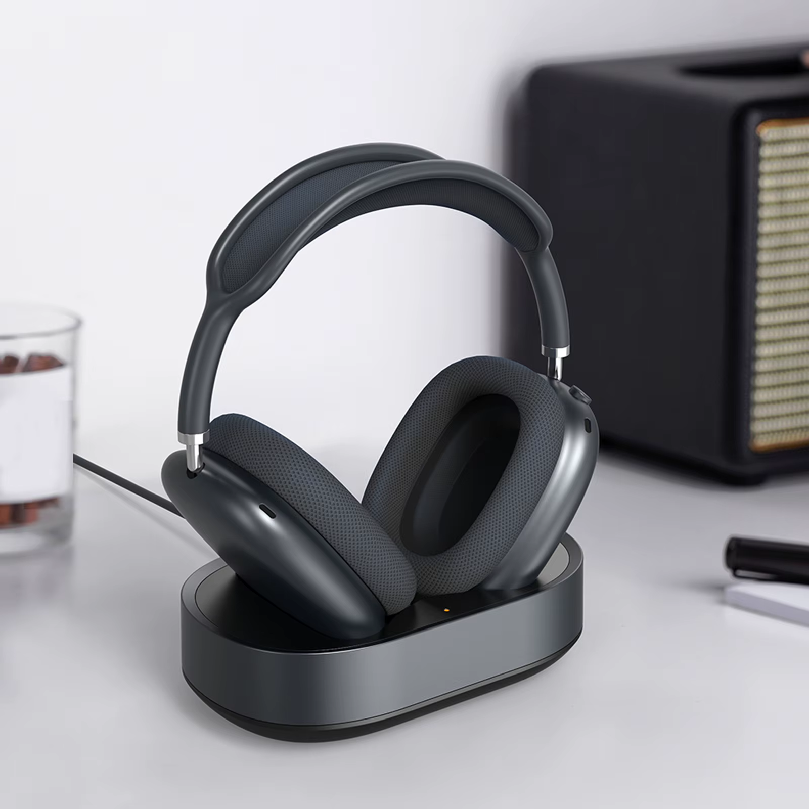 Station de charge magnétique pour écouteurs AirPods Max, accessoires pour écouteurs, base de charge