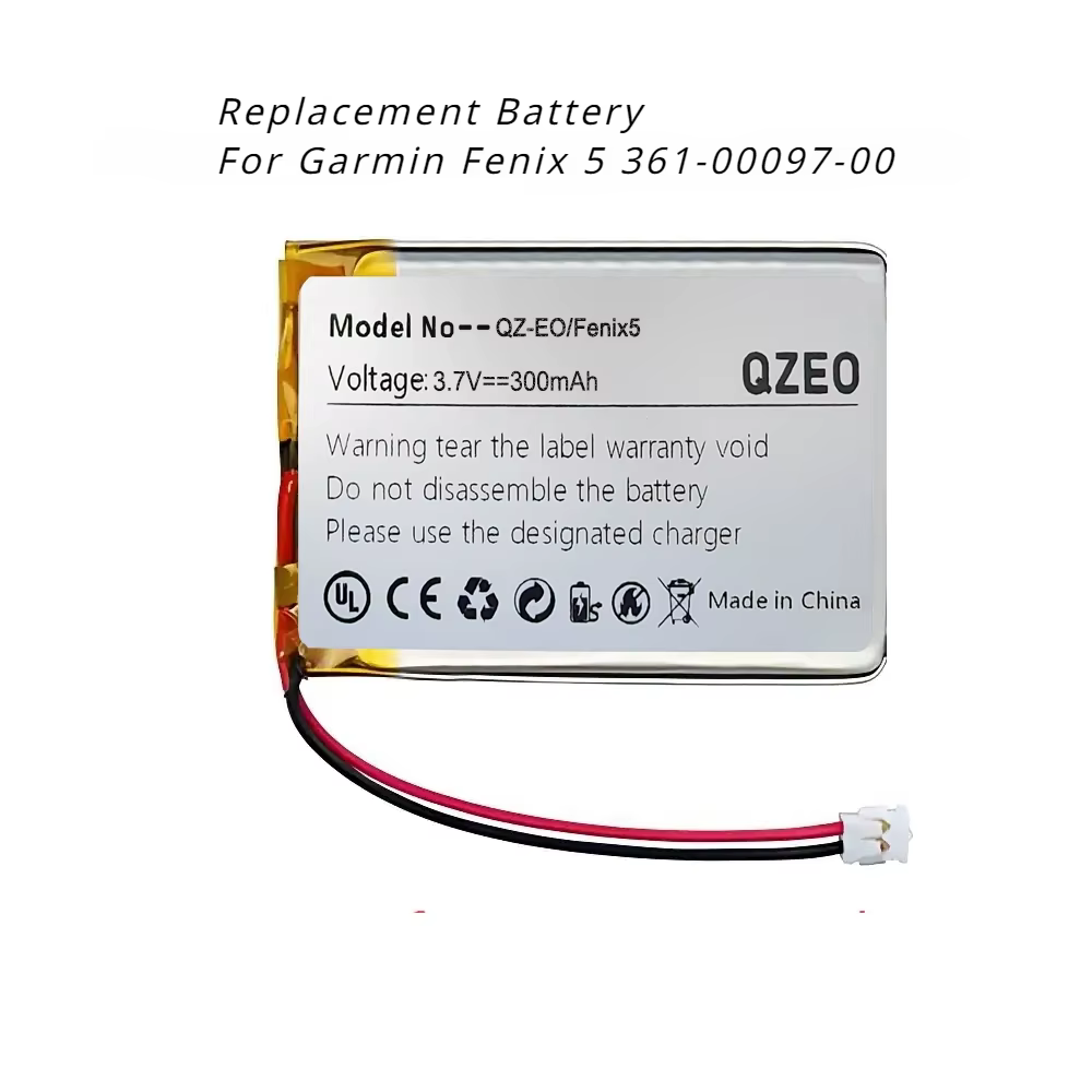 Batterie de rechange pour montre de sport Garmin Fenix 5 5X 5S Plus, 361-00096-00, 361-00097-00, 361