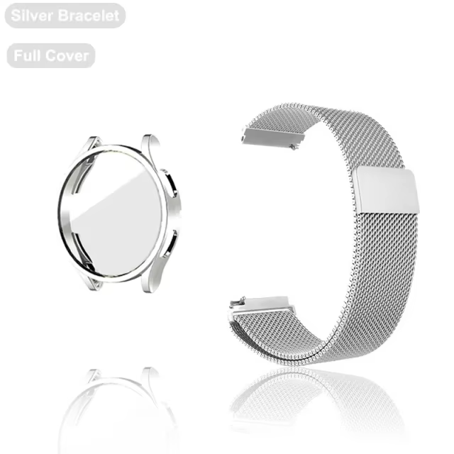 Bracelet métallique pour Garmin Venu 3 3S 2 2S, avec étui, protecteur d'écran en TPU, Bracelet à bou