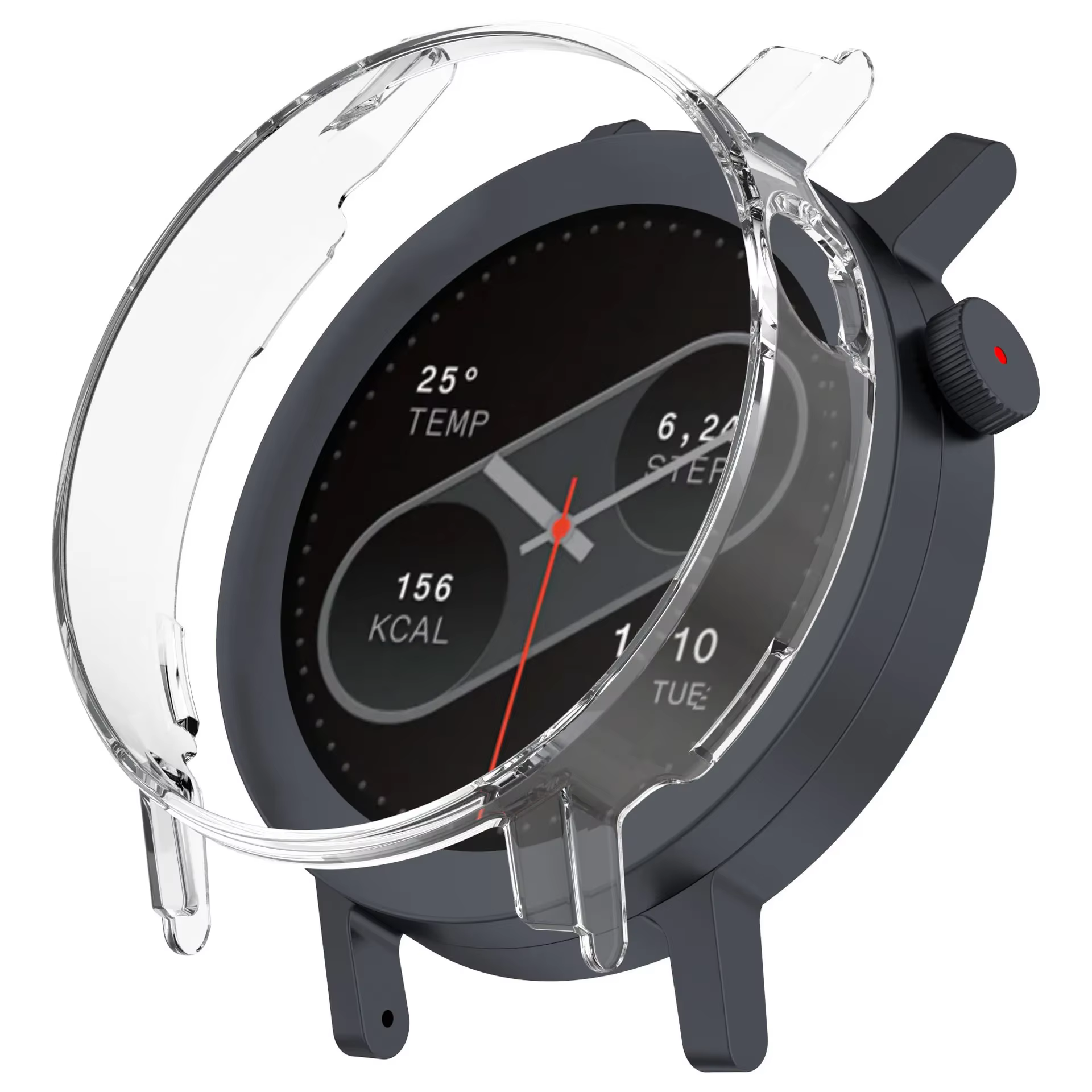 Verre trempé + étui de protection d'écran pour rien CMF Watch Pro 2, cadre antichute PC à couverture