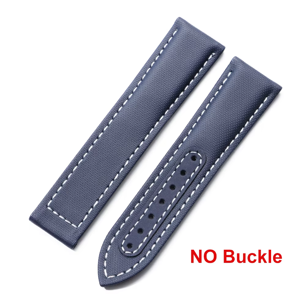 Bracelet de montre en Nylon pour toile de voile, 20mm 22mm, étanche, boucle papillon, pour hommes, S