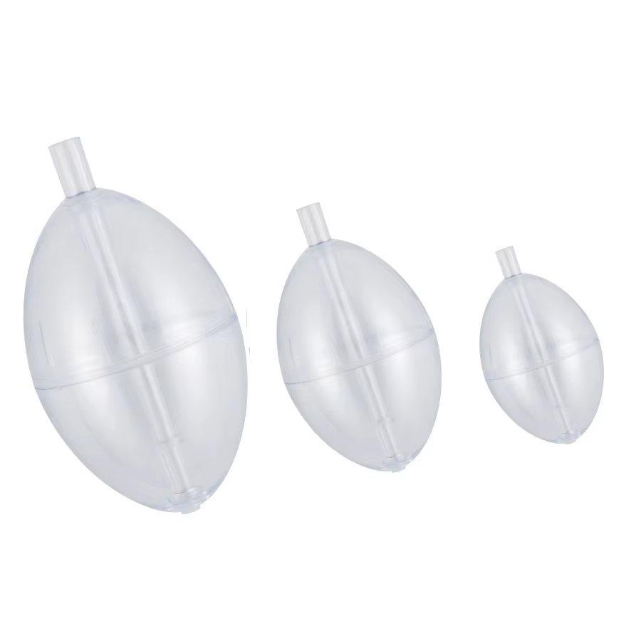 5 pièces pêche clair flotteur bouée Slip Bobber greve indicateur PVC plastique ovale flotteur Slip f