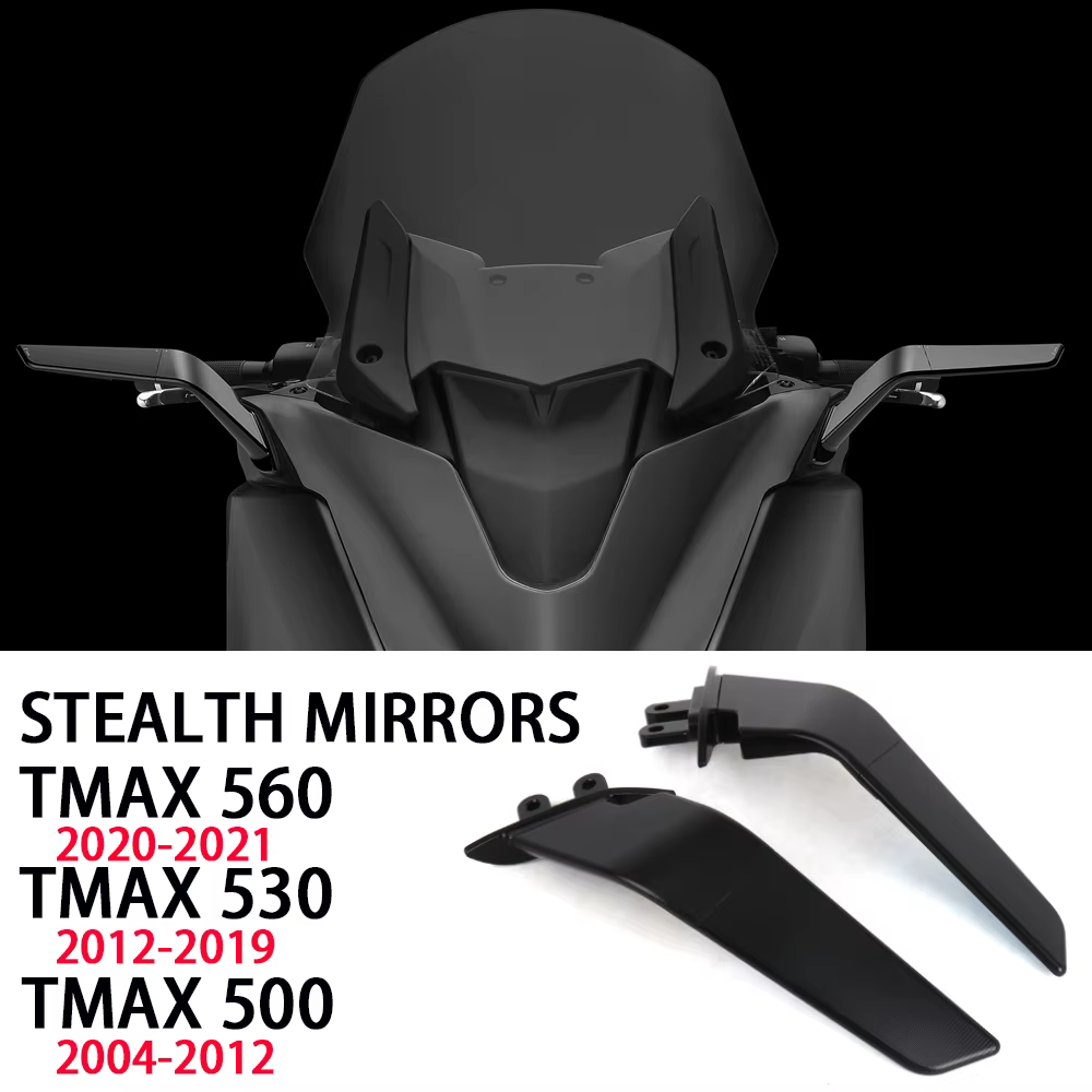 Rétroviseurs de moto pour Yamaha TMAX 500 T-MAX 530 T-MAX560, rétroviseurs furtifs TMAX560, Kits de 