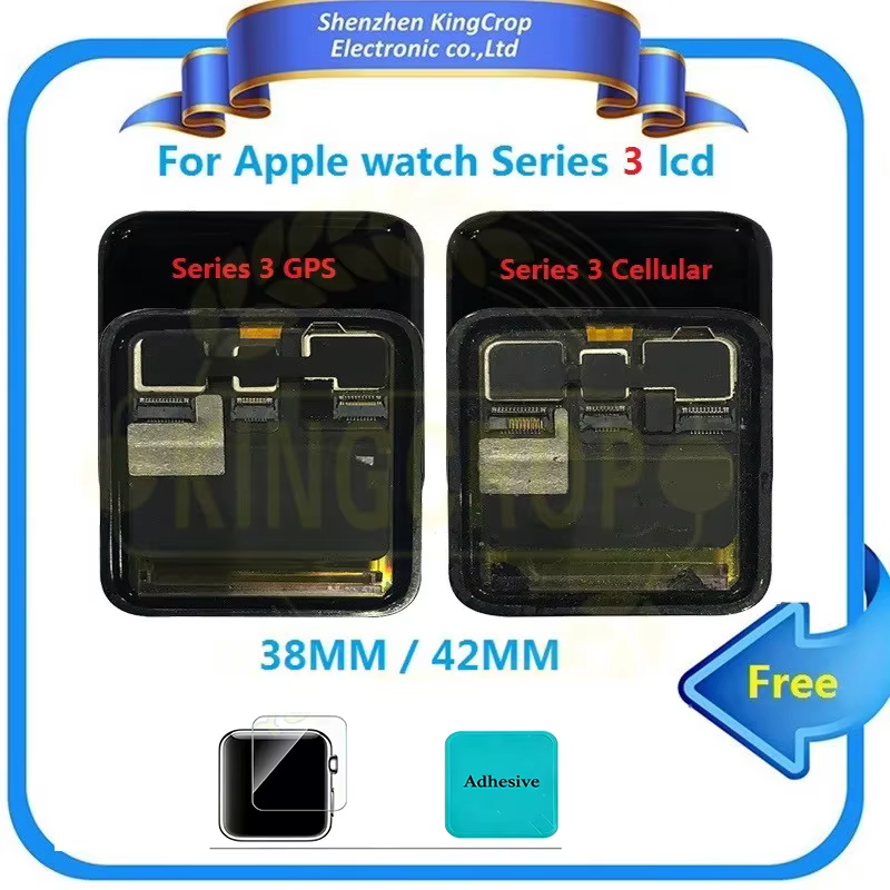 Pour Apple Watch série 3 GPS LCD écran tactile numériseur Series3 S3 38mm/42mm Lcd pantalon remplace