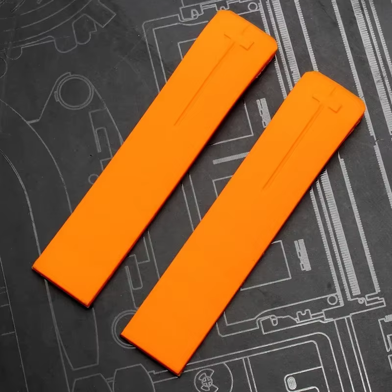 Bracelet de montre en Silicone adapté pour Tissot T-TOUCH T013 T047 20mm 21mm noir Orange Sport brac
