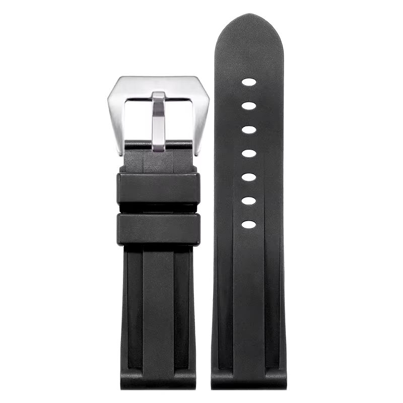 Bracelet de montre en silicone compatible avec Panerai Luminor Series PAM441 / 111 "PAM" Bracelet en