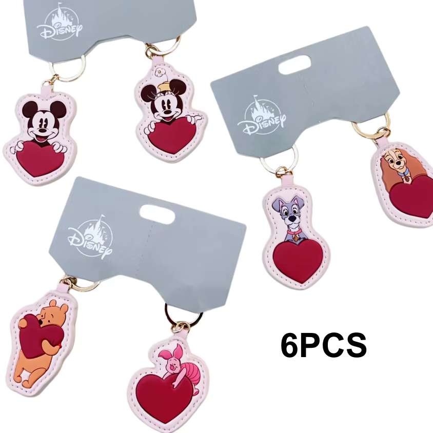 Figurines de dessin animé Lady and The Tramp Mickey Minnie WINNIE THE POOH, jouets amusants, porte-c