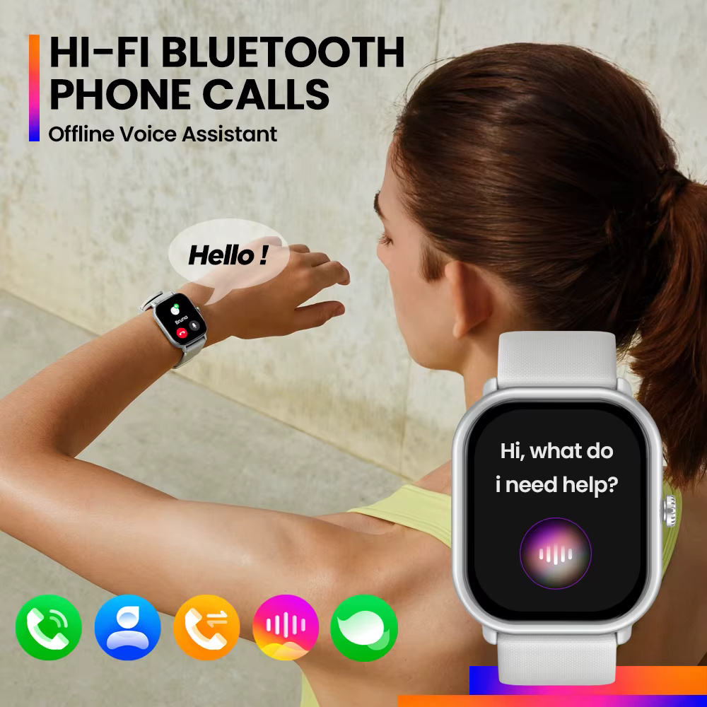 Zeblaze-Montre intelligente d'appel vocal pour hommes et femmes, GTS 3 Pro, Ultra-Big HD, Écran AMOL