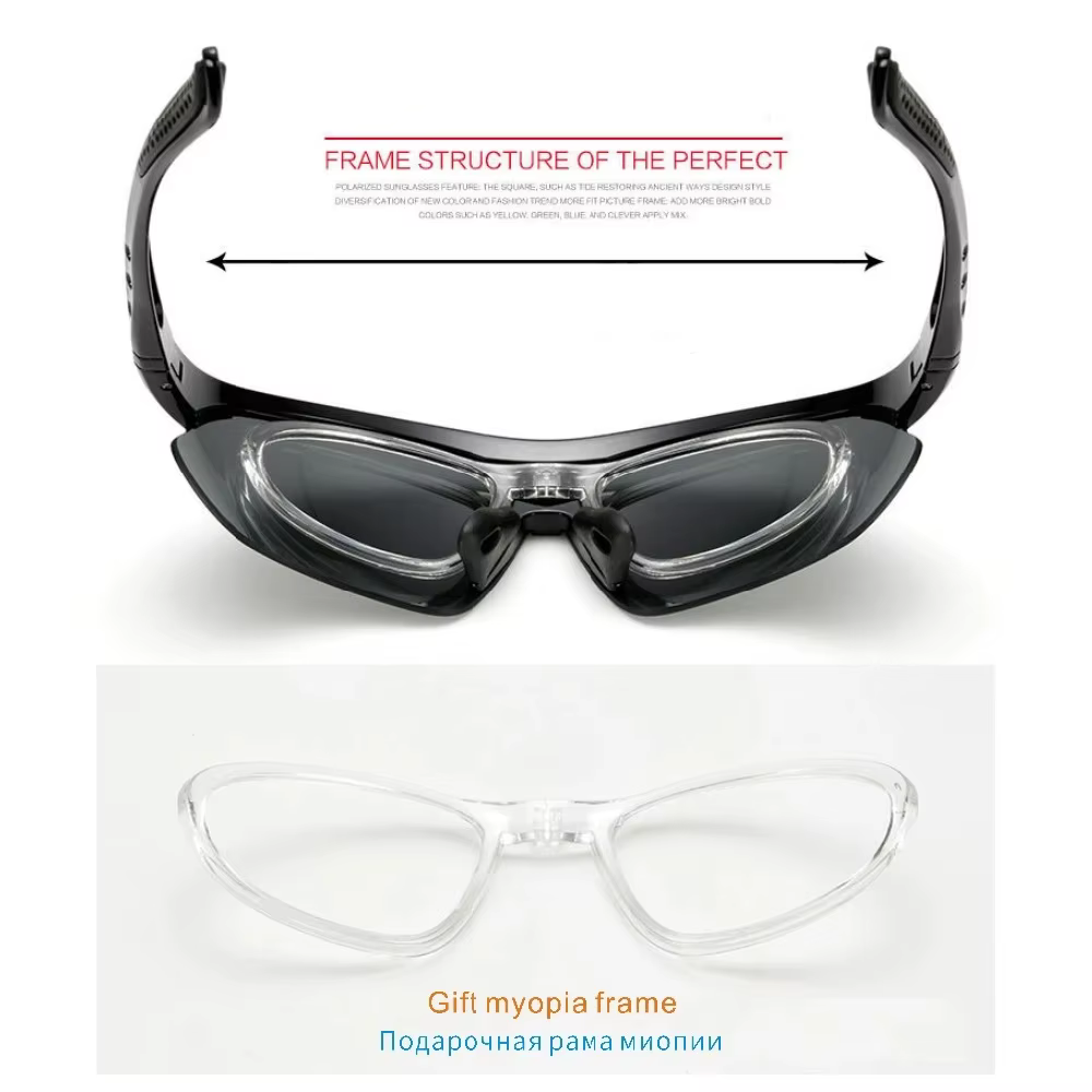 Lunettes de soleil de cyclisme lunettes de sport pour hommes lunettes de vélo de route VTT lunettes