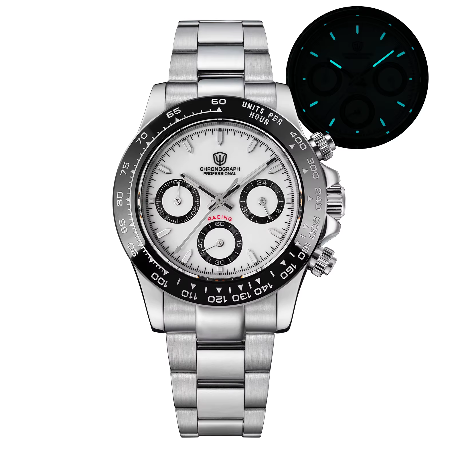 Watchdives WD16500 V2 montre à Quartz VK63 balayage sport chronographe montres saphir AR revêtement 