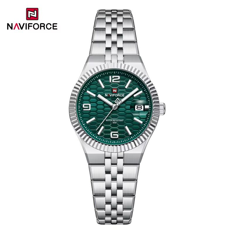 Montre sport à quartz NAVIFORCE pour femme, élégante, mode, usage quotidien, étanche 3ATM, bracelet
