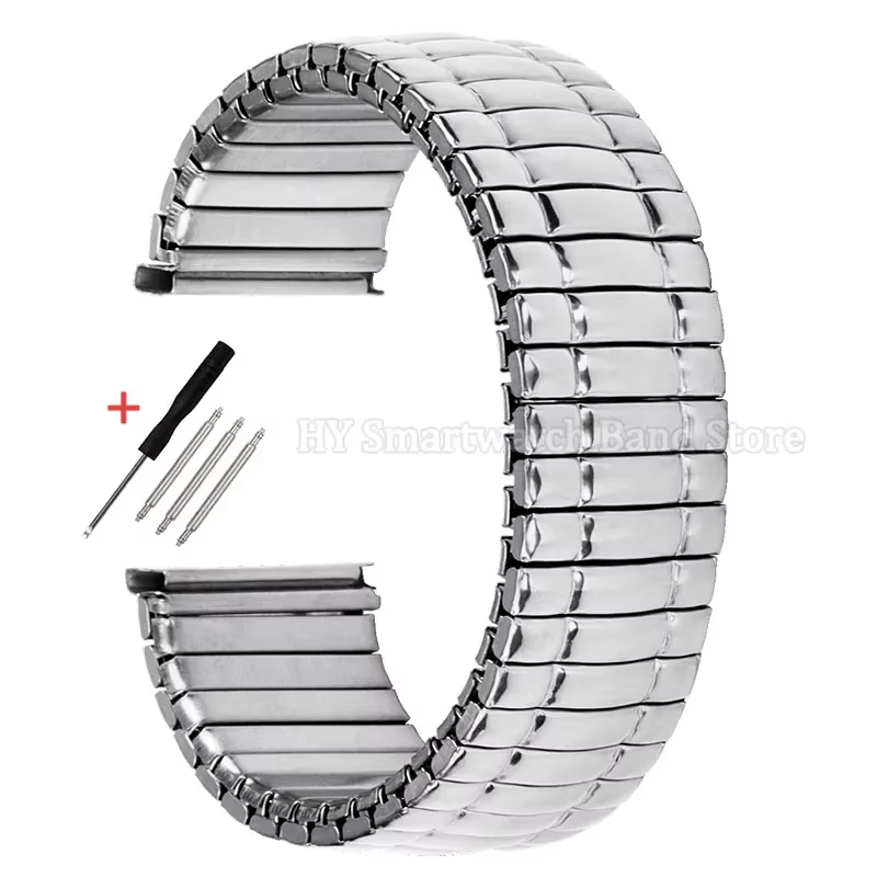 12mm 14mm 16mm 18mm 20mm Bracelet de montre élastique en acier inoxydable Bracelet d'extension exten