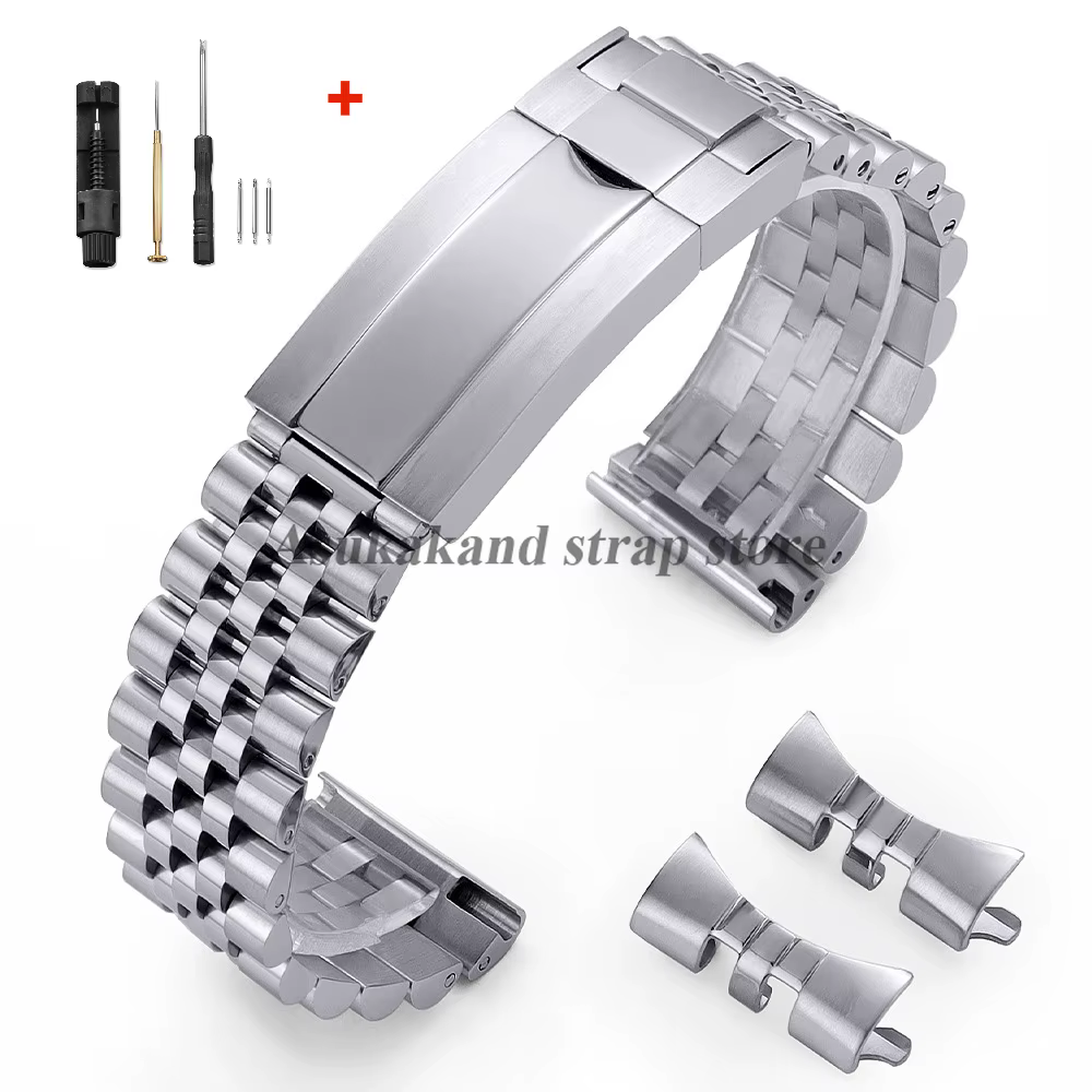 Bracelet de montre à extrémité incurvée de luxe pour Rolex DATEJUST, accessoires de Bracelet en acie