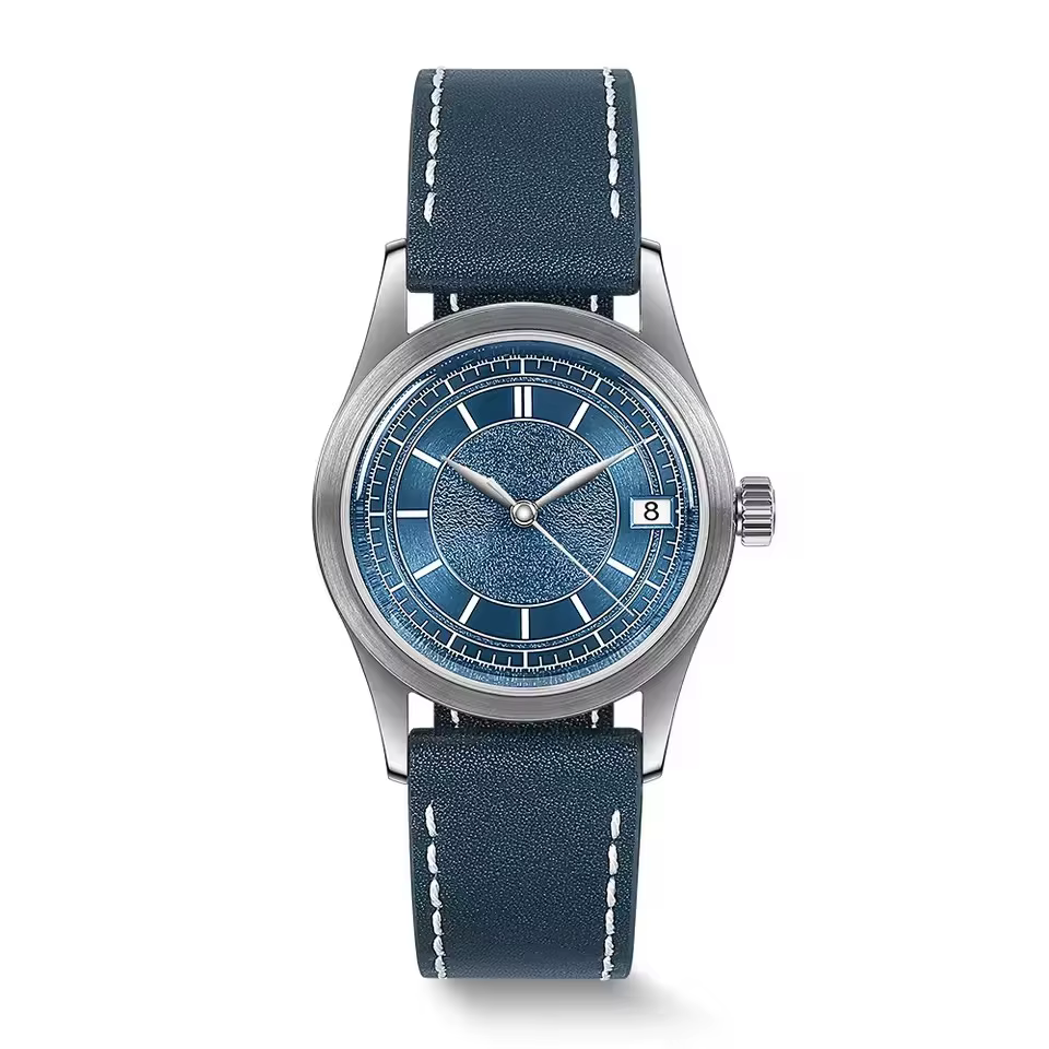 BODERRY hommes montre automatique 38MM pilote mécanique montre-bracelet 10Bar étanche saphir miroir 