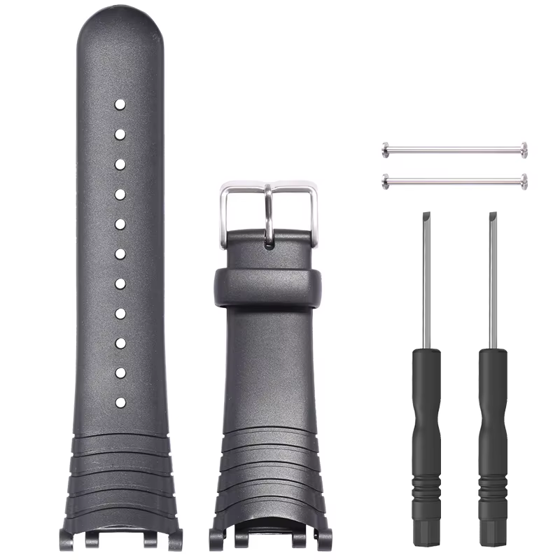 Bracelet de montre pour SUUNTO VECTOR, en caoutchouc noir, accessoires de sport étanches pour hommes
