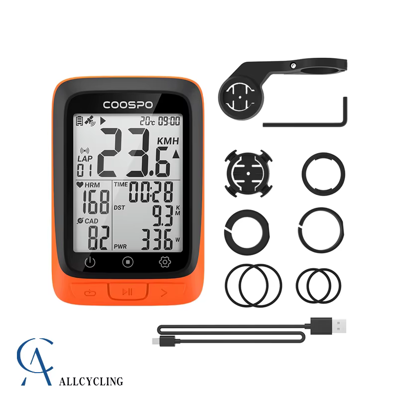 Coospo – compteur de vélo sans fil BC107, GPS, odomètre, compteur de vitesse, 2.4 pouces, bluetooth 