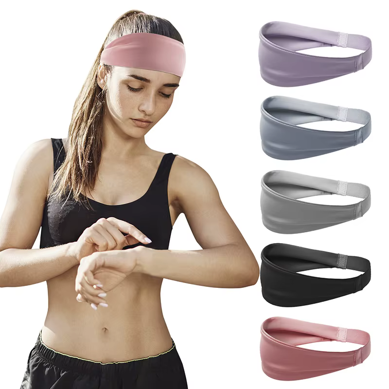 Bandeaux de sport antidérapants pour hommes et femmes, 1 pièce, bandeau anti-humidité, pour entraîne