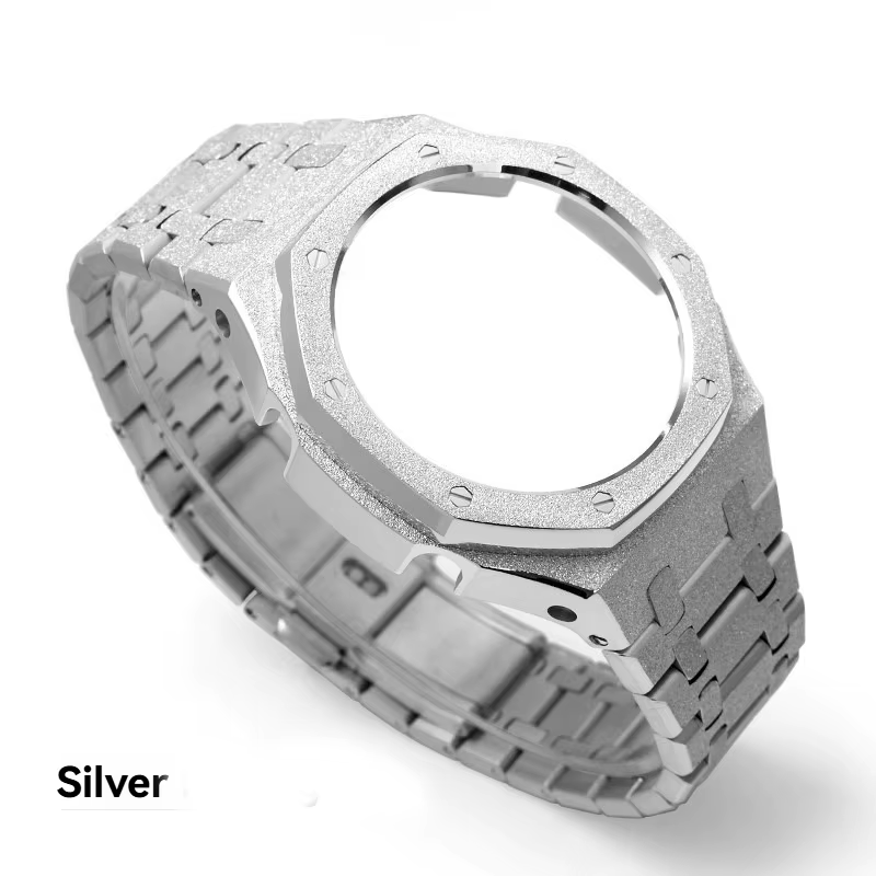 Kit de modification de bracelet en acier inoxydable pour Casio G-SHOCK GA2110 GA-2100 GM2100, ensemb