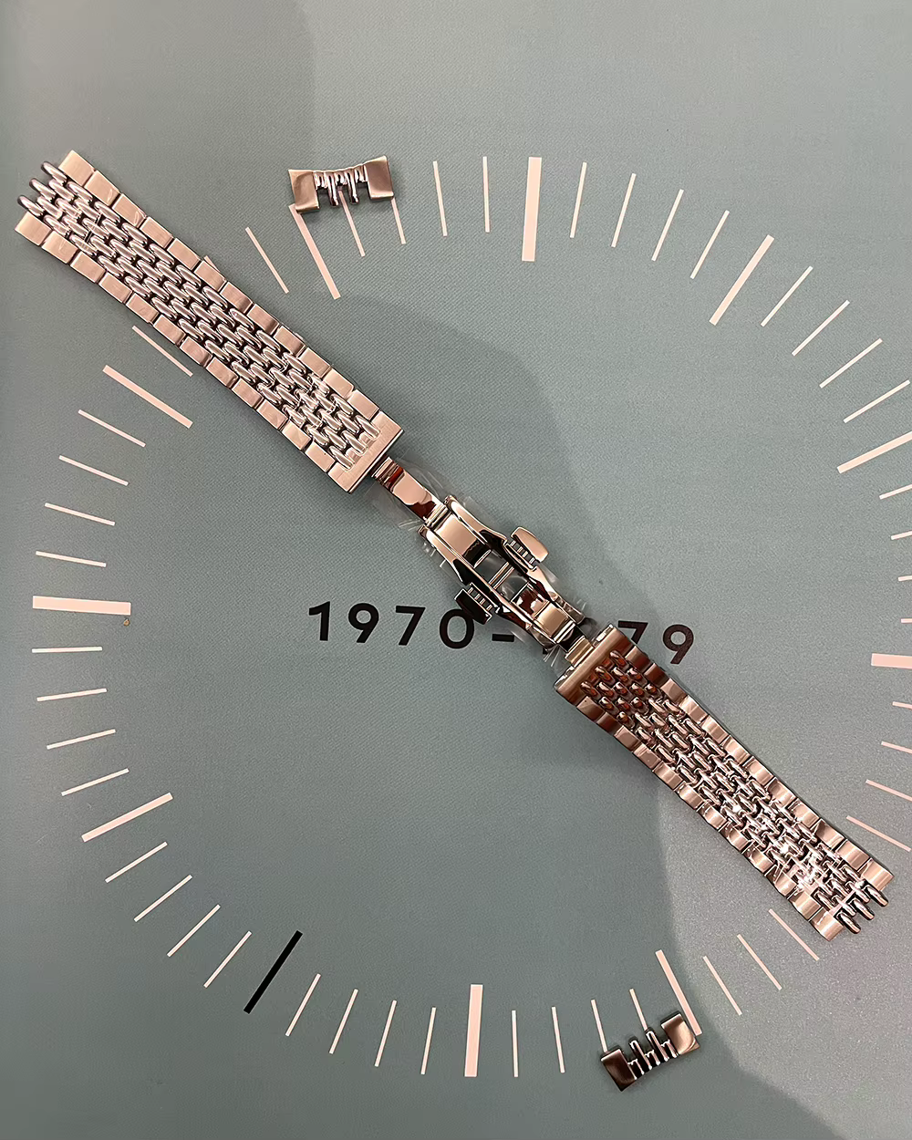 Merkur – Bracelet de montre en métal et acier inoxydable 316L, 20MM, étanche, doux pour la peau, rét
