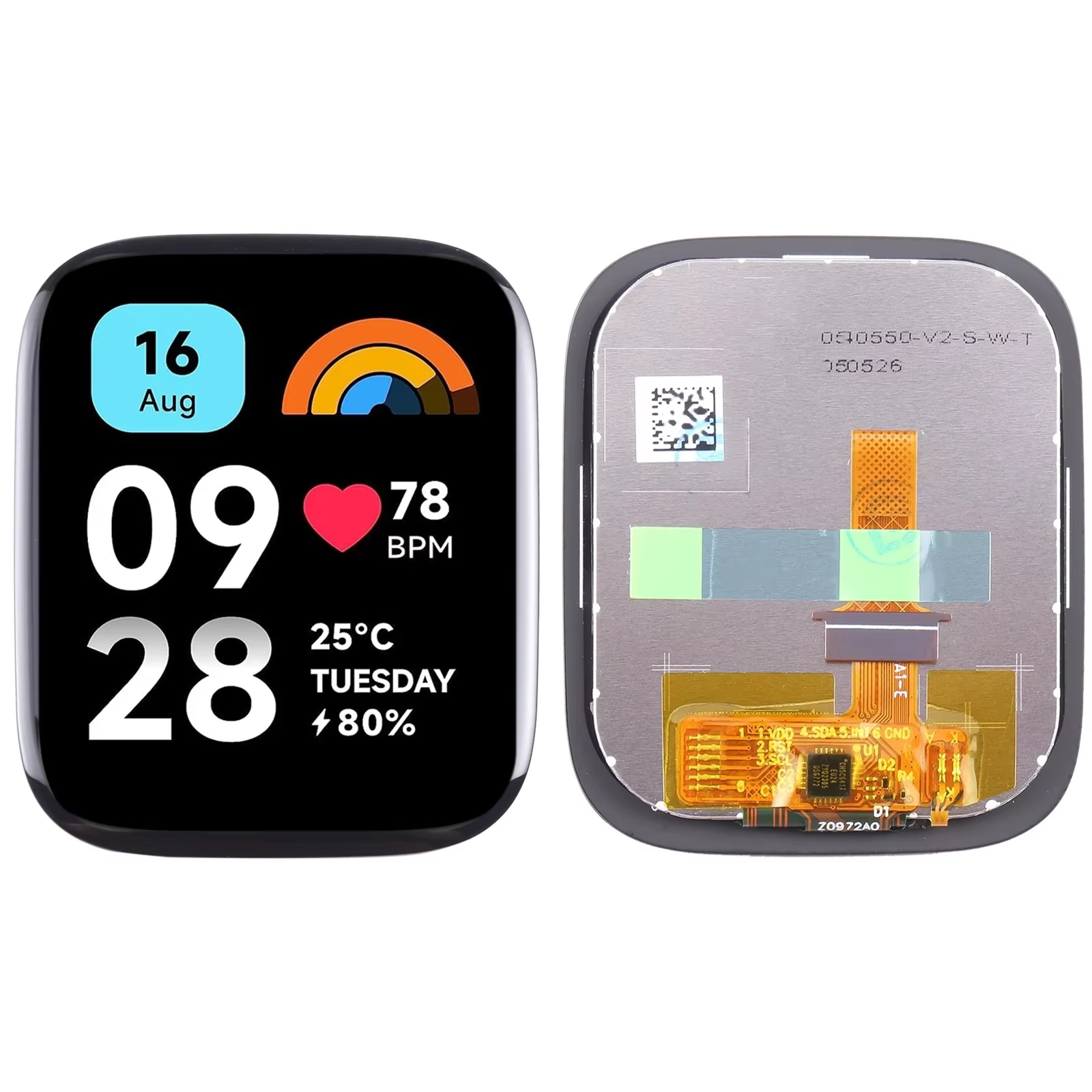 Écran LCD d'origine pour Xiaomi Redmi Watch 3 / Watch 3 Active avec numériseur assemblage complet pi