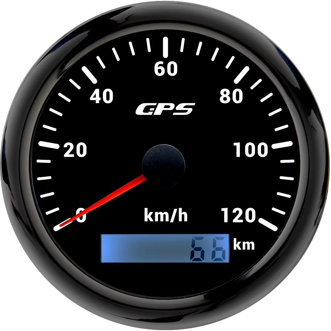 Compteur de vitesse GPS universel 85MM, rétroéclairage LED 7 couleurs, pour moto, bateau, camion, 60