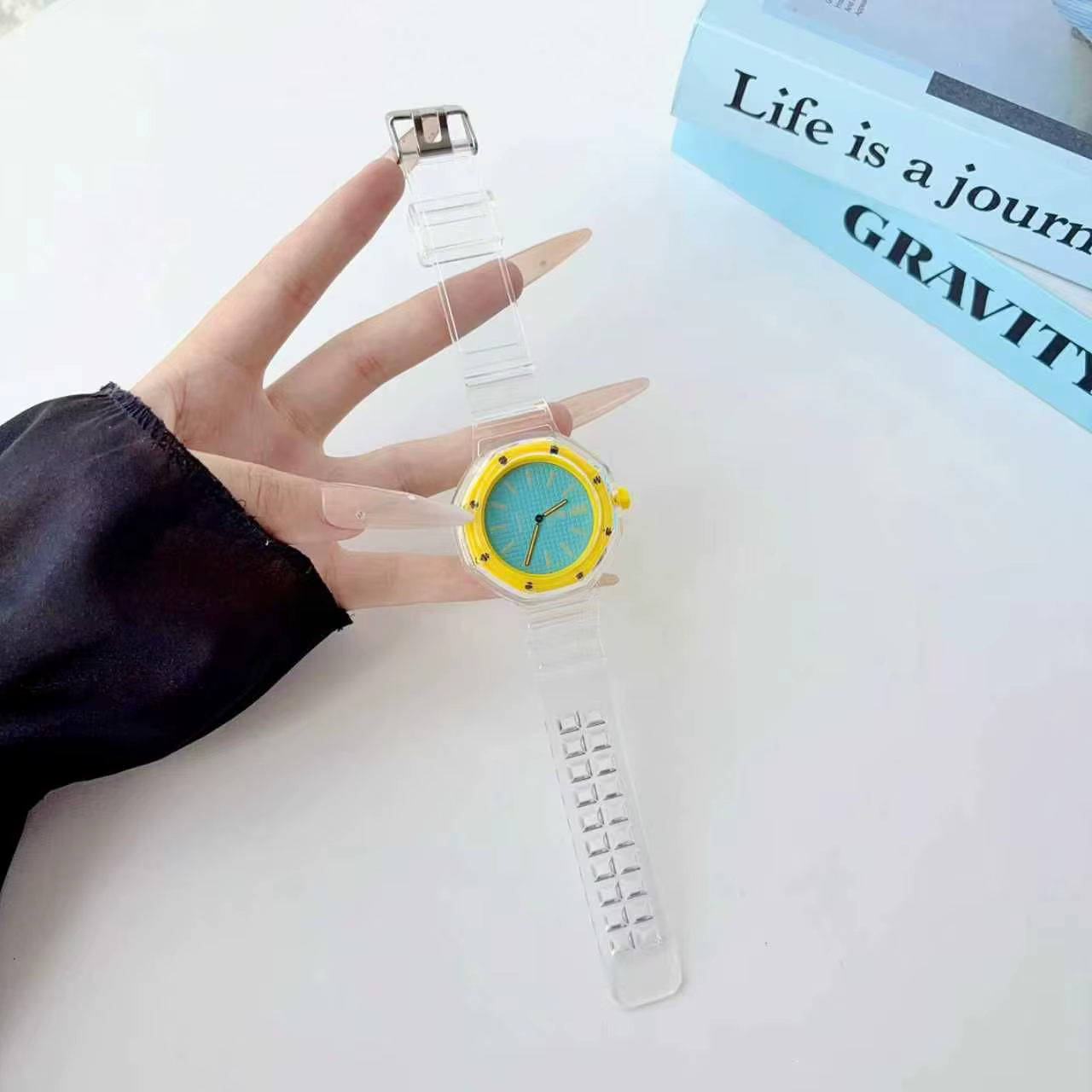 Bracelet de montre transparent pour Swatch x AP Royal Pop, accessoire en TPU, résistant aux chocs, C