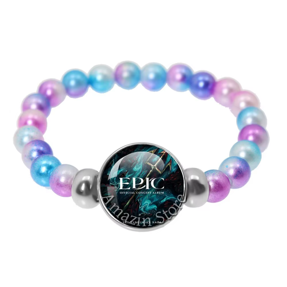 Bracelets à perles de 18 mm, bijoux faits à la main en verre sur le thème de la mythologie grecque, 