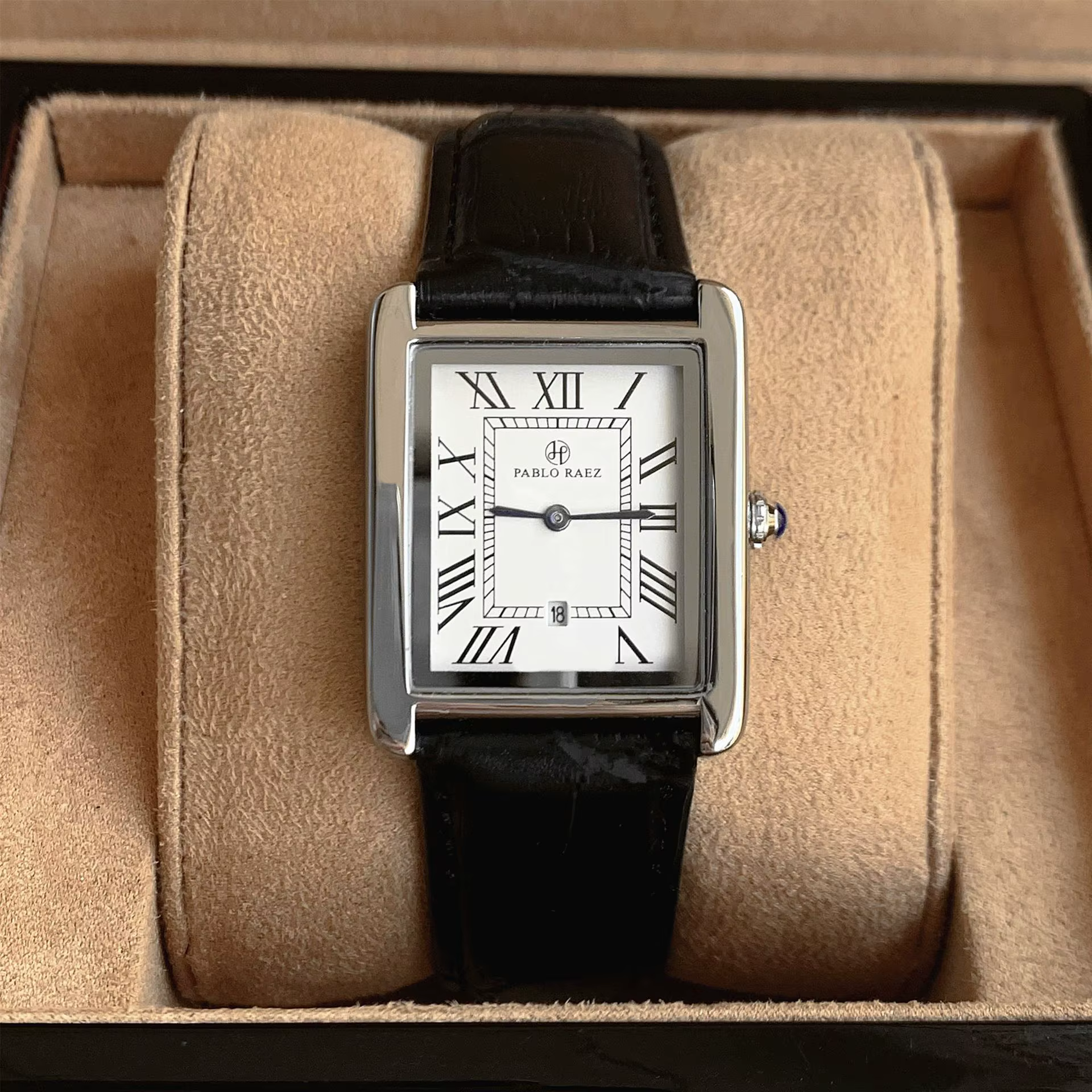 UTHAI hommes montre affaires lumière marque de luxe carré classique calendrier étanche ceinture mâle