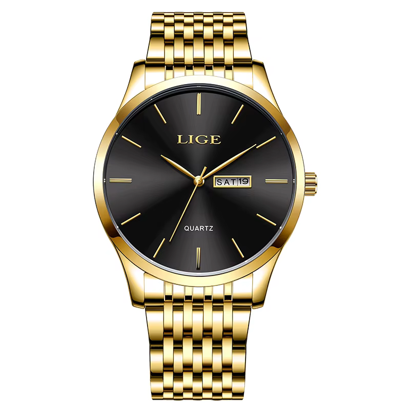 2025 LIGE hommes montres d'affaires haut de gamme de luxe homme montre-bracelet étanche lumineux Dat