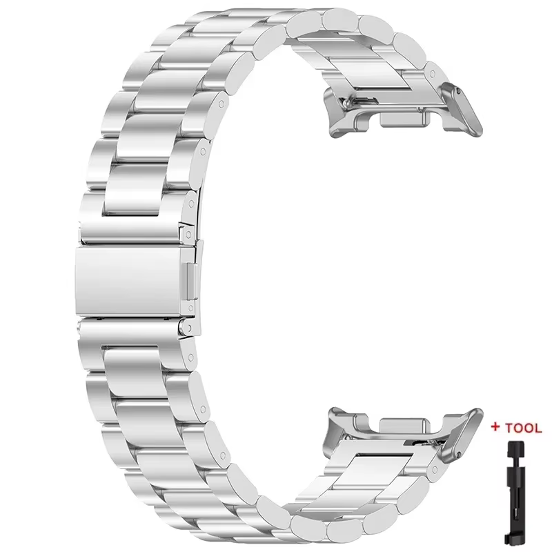 Bracelet en acier inoxydable pour Samsung Galaxy Watch8 40mm 44mm 8 bandes classiques Bracelet en mé