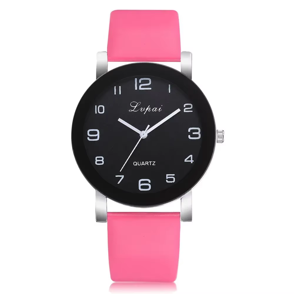 Offre spéciale Bracelet montre femmes mode cuir noir Quartz poignet montres décontractées dames horl