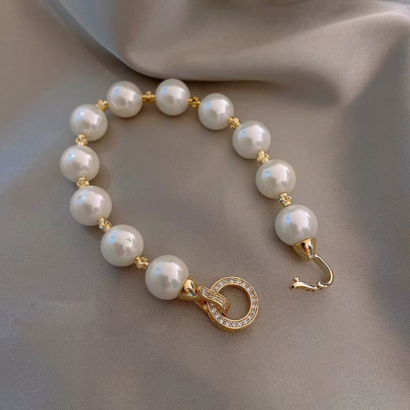 Bracelet de luxe en zircon brillant pour femme, jonc ouvert intégré motif floral, exquis et élégant,