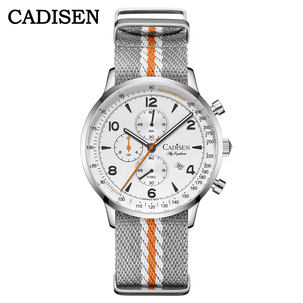 CADISEN 2026 nouveau chronographe hommes montres à Quartz pour hommes mis5 0S10 AR miroir étanche to
