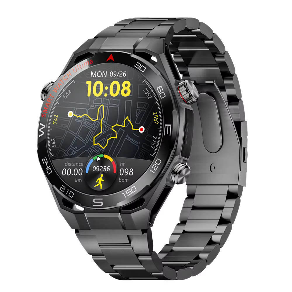Montre connectée pour hommes, écran Amoled HD, suivi sportif en plein air, surveillance de la santé,