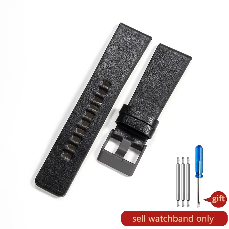Bracelets de montre en cuir véritable, élégants et exquis, pour Diesel Dz4343 Dz4405 Dz7257 Dz4423, 