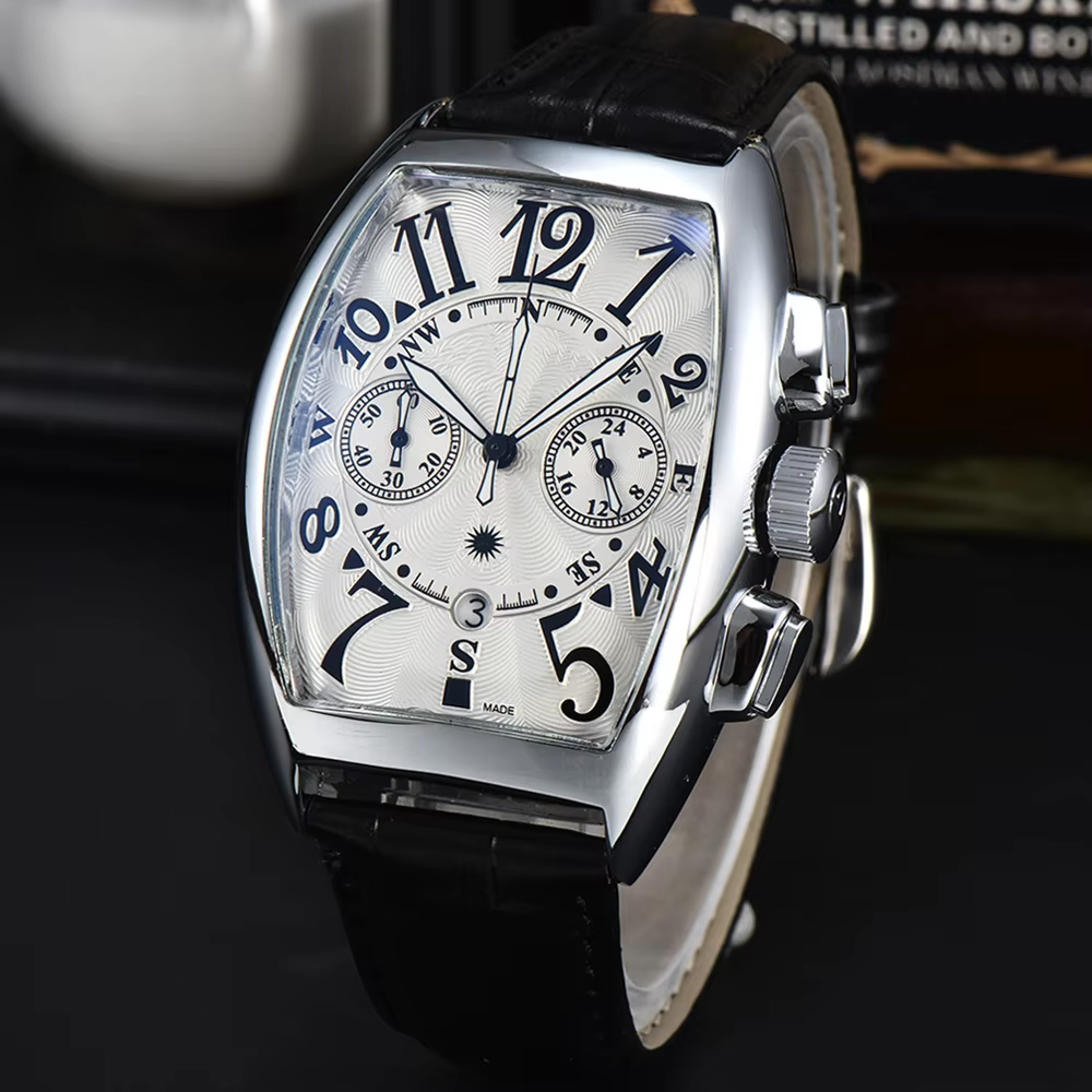 Montres de marque originale Genève pour hommes, nouvelle collection, vente flash, chronographe multi