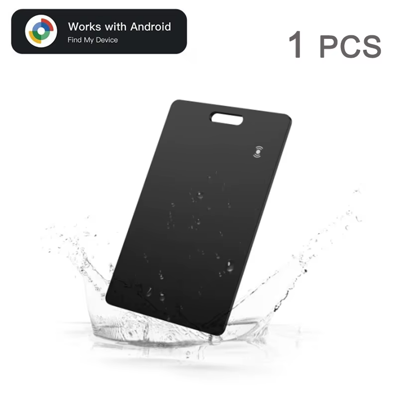 Portefeuille de suivi de localisation avec recharge sans fil Android, carte de suivi GPS étanche, fo
