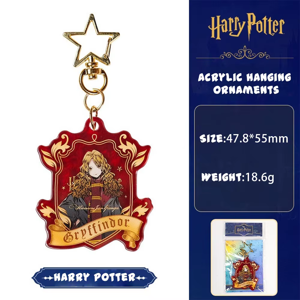 Harry Potter acrylique porte-clés jouets cadeaux de fête dessin animé sac ornements décoration pour 