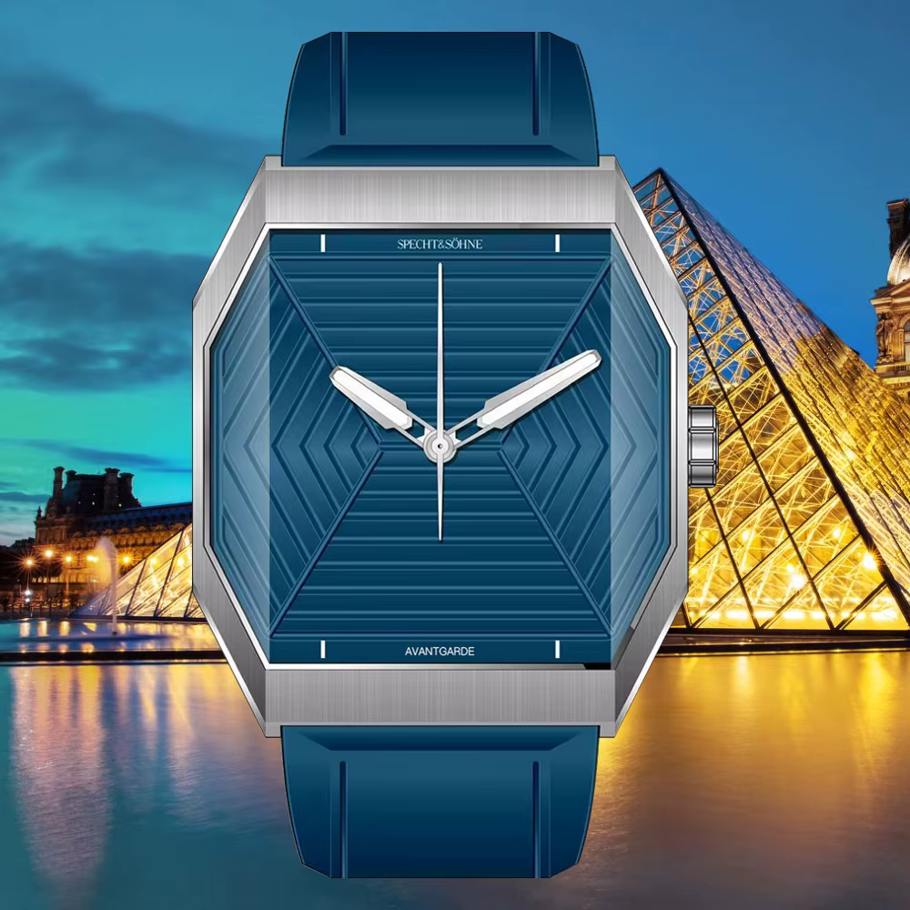 SpecPrint& Söhne-Montre carrée en acier inoxydable pour homme, montres de sport, octogone, saphir 3D