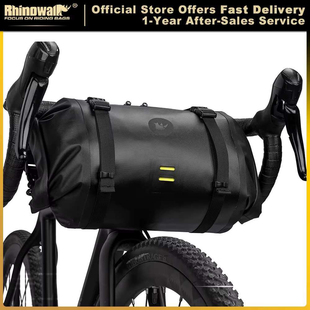 Rhinowalk – sac de guidon de vélo étanche, grande capacité 4L-12L, cadre, Tube avant, sac de cyclism
